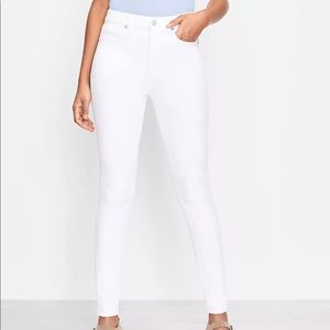 Loft White Modern Skinny Jeans - Size 8